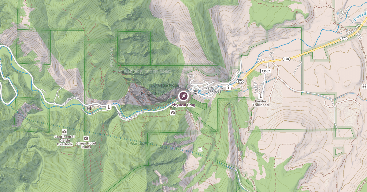 Map preview of Physical Crag