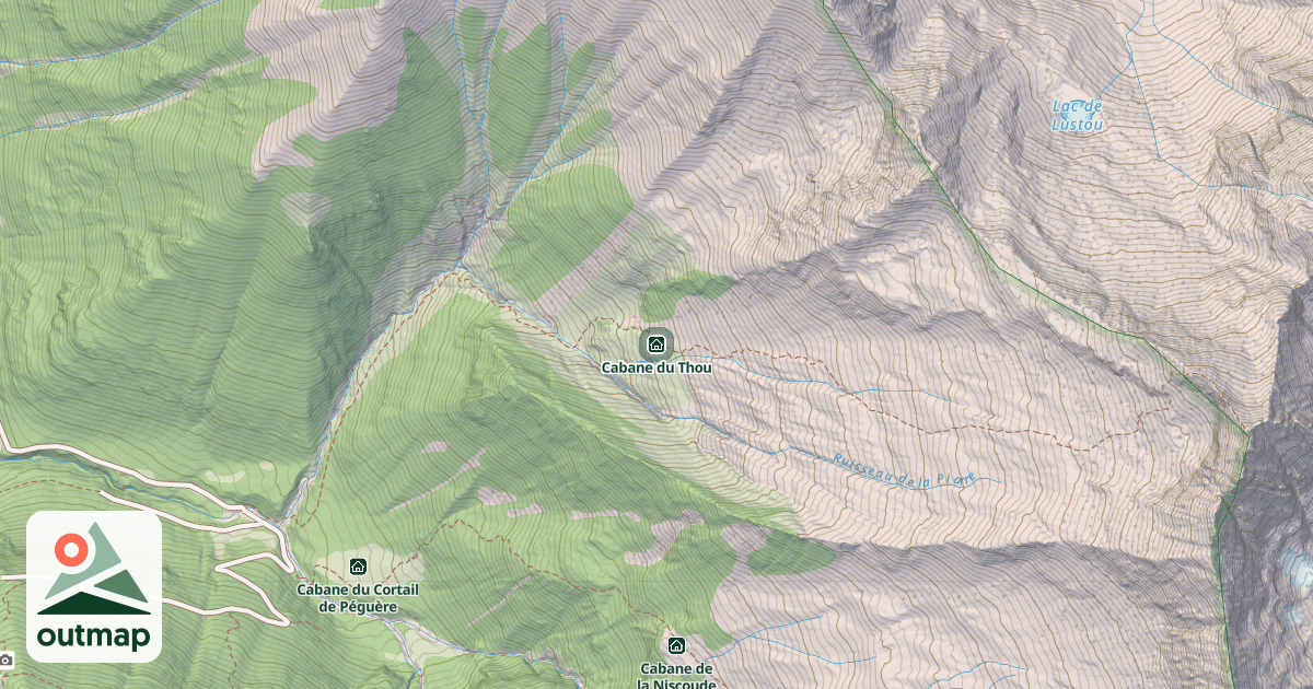 Map of Cabane du Thou