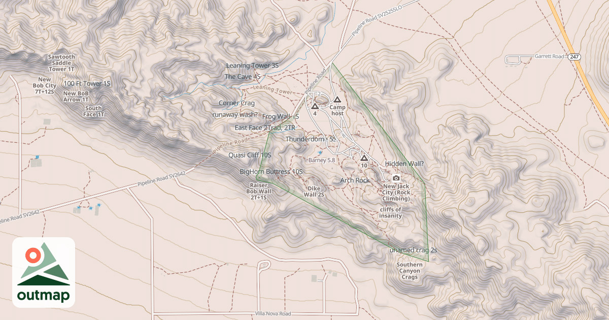 Map of Barney