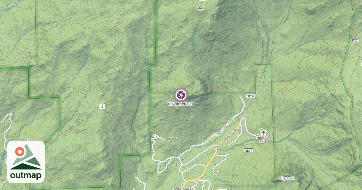 Map of (a) Winter Slab