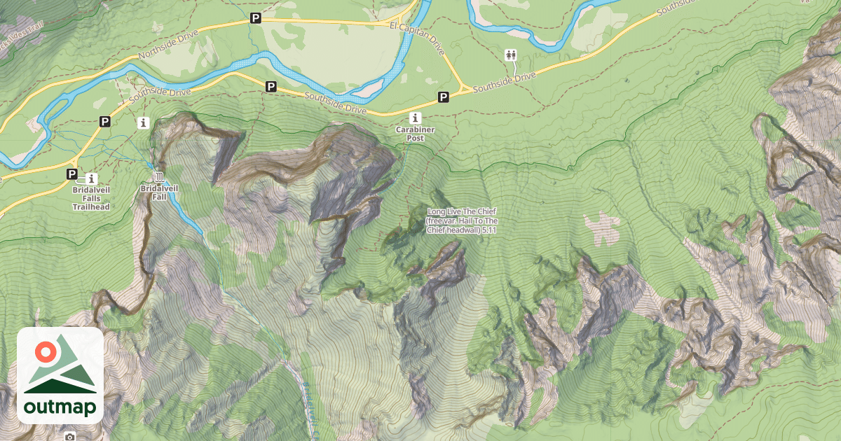 Map of Long Live The Chief (free var. Hail To The Chief headwall)