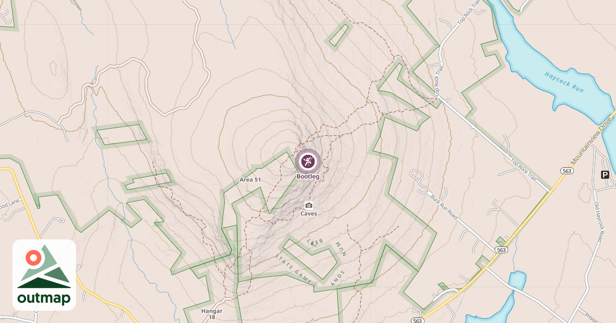 Map of Bootleg