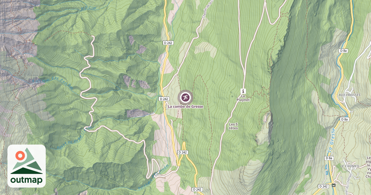 Map of La combe de Gresse