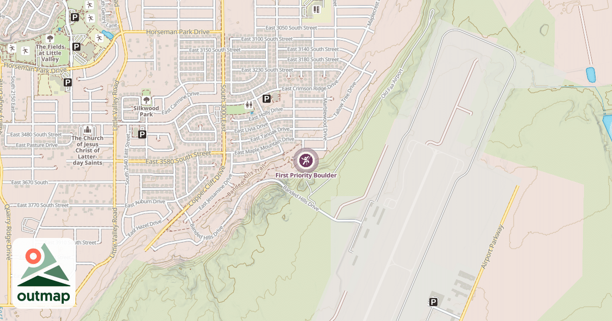 Map of First Priority Boulder