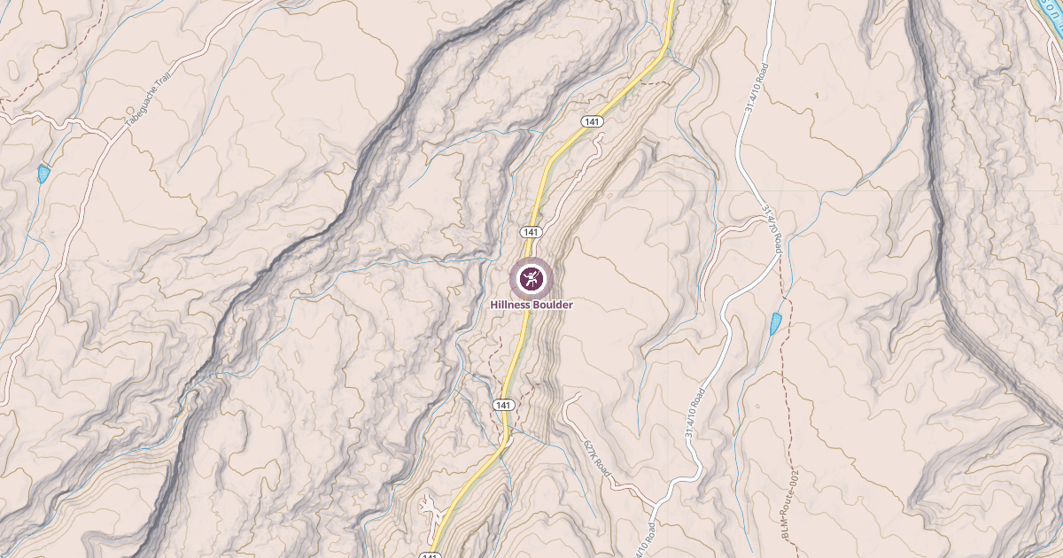 Map preview of Hillness Boulder