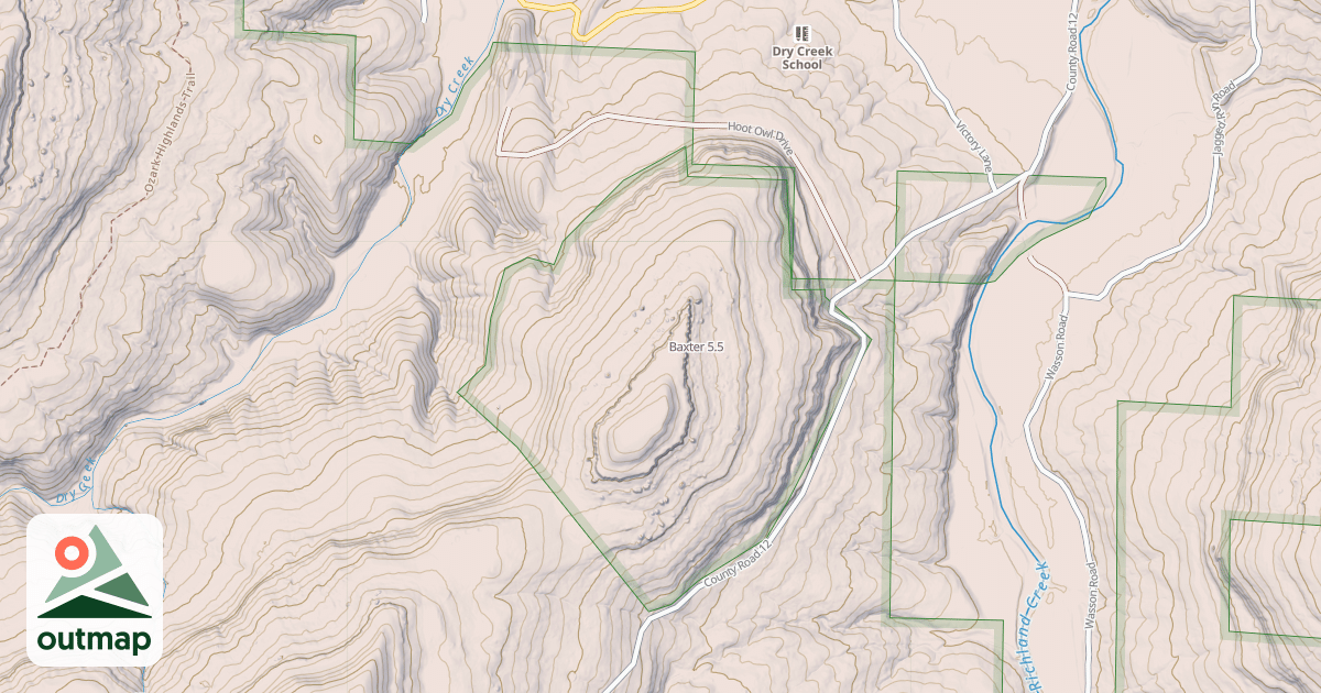 Map of Baxter