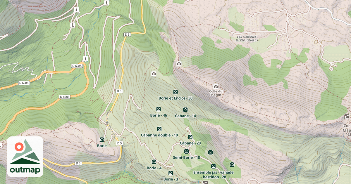 Map of Borie et Enclos - 50