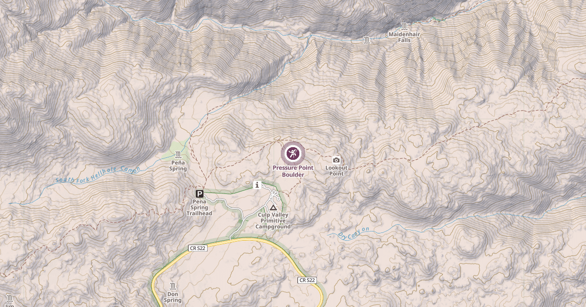 Map preview of Pressure Point Boulder