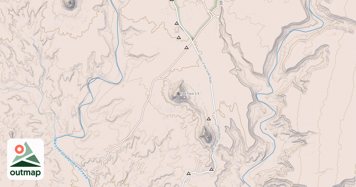 Map of East Face