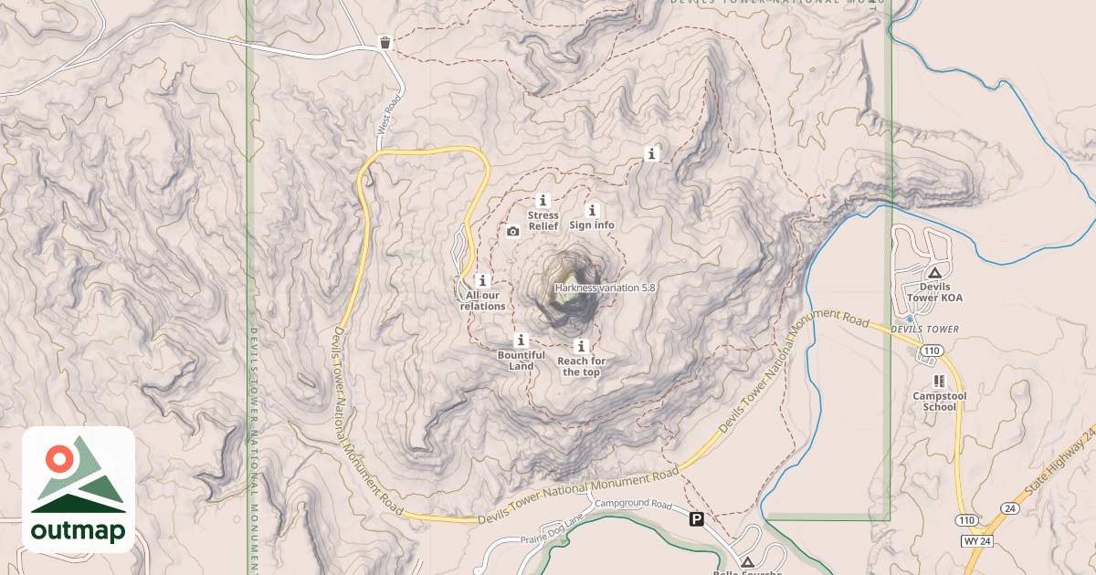 Map of Harkness variation