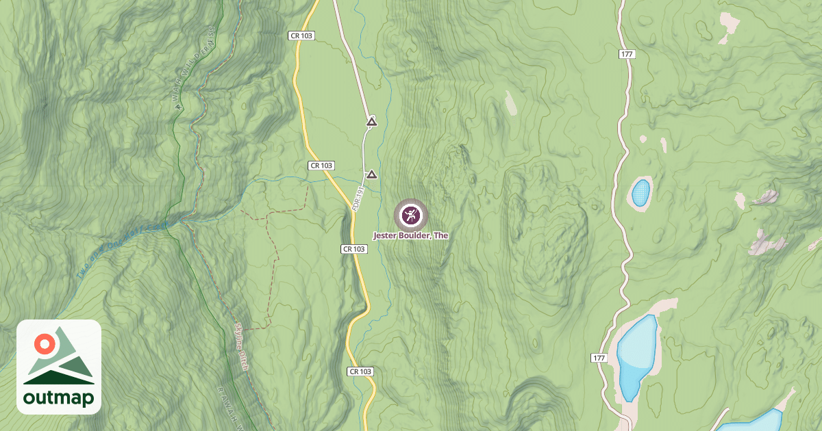 Map of Jester Boulder, The