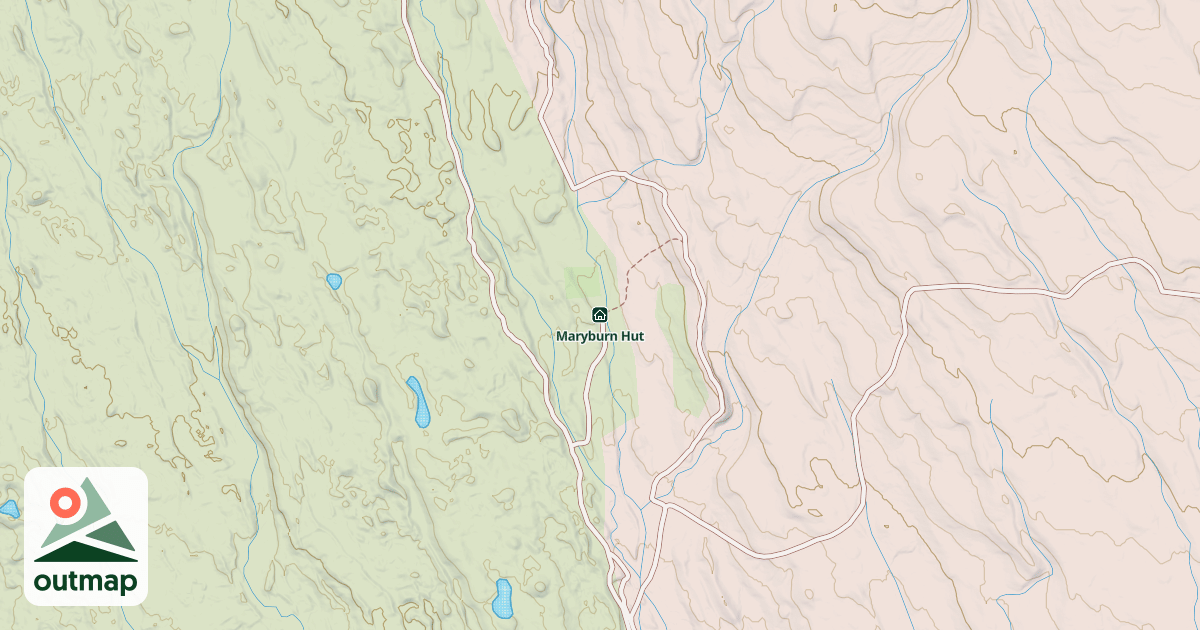 Map of Maryburn Hut