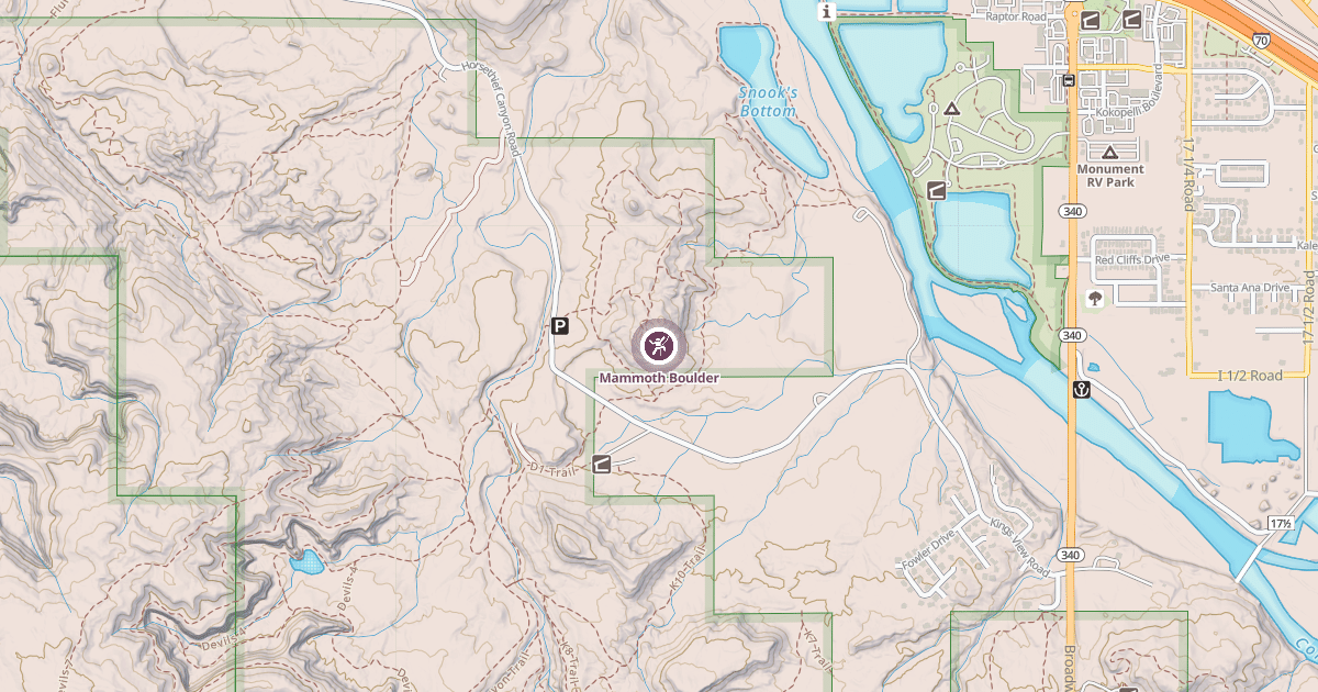 Map preview of Mammoth Boulder