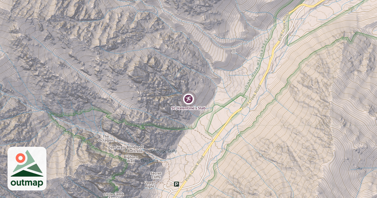 Map of St. Valentine's Slab