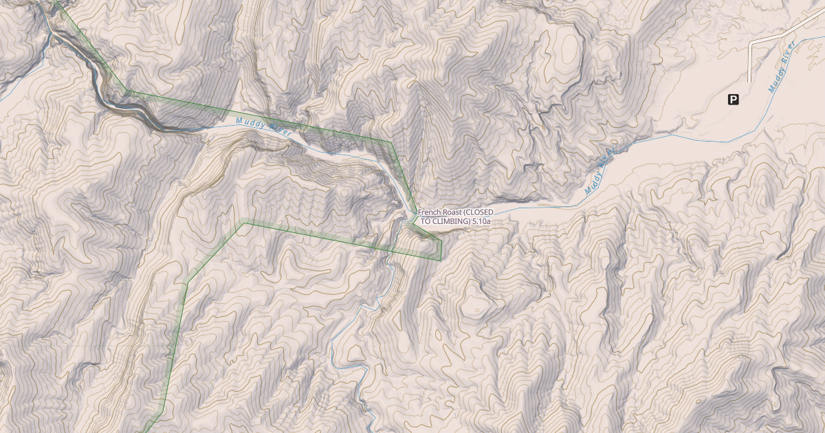 Map preview of French Roast (CLOSED TO CLIMBING)