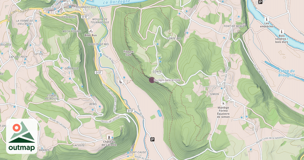 Map of Du Vent dans le Voile
