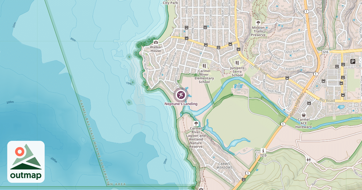 Map of Neptune's Landing