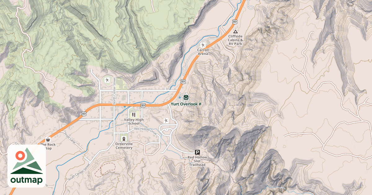 Map of Yurt Overlook #