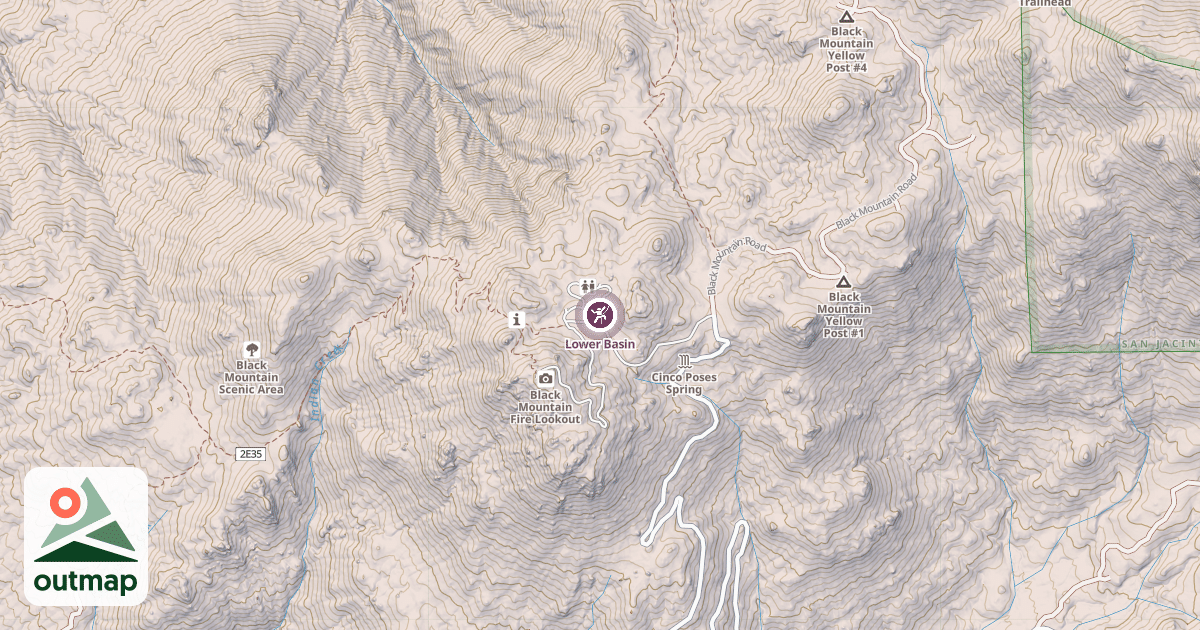Map of Lower Basin