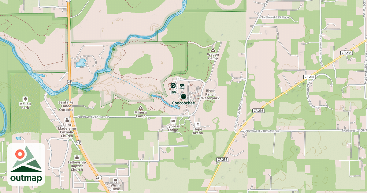 Map of Coecoochee