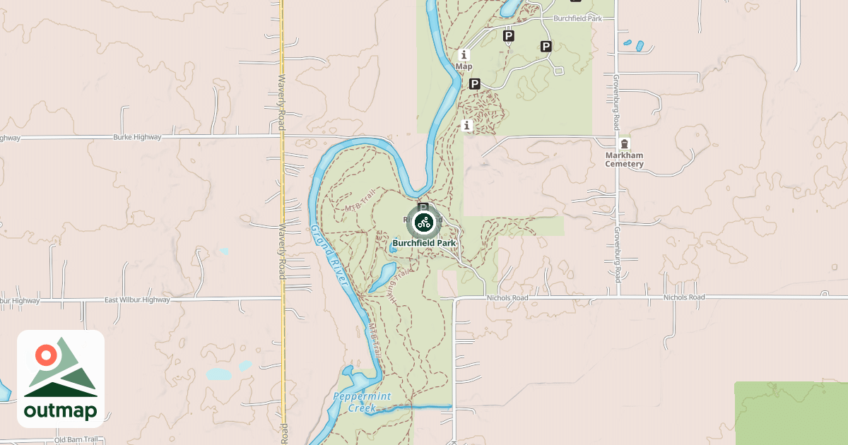 Map of Burchfield Park