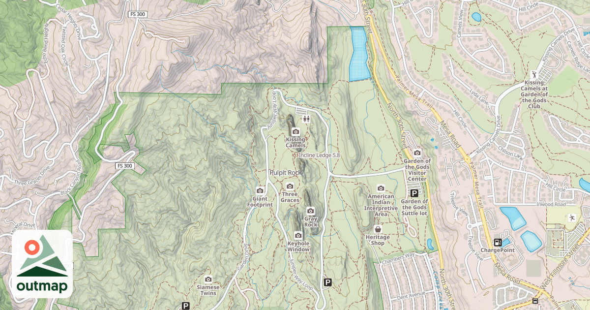 Map of Incline Ledge