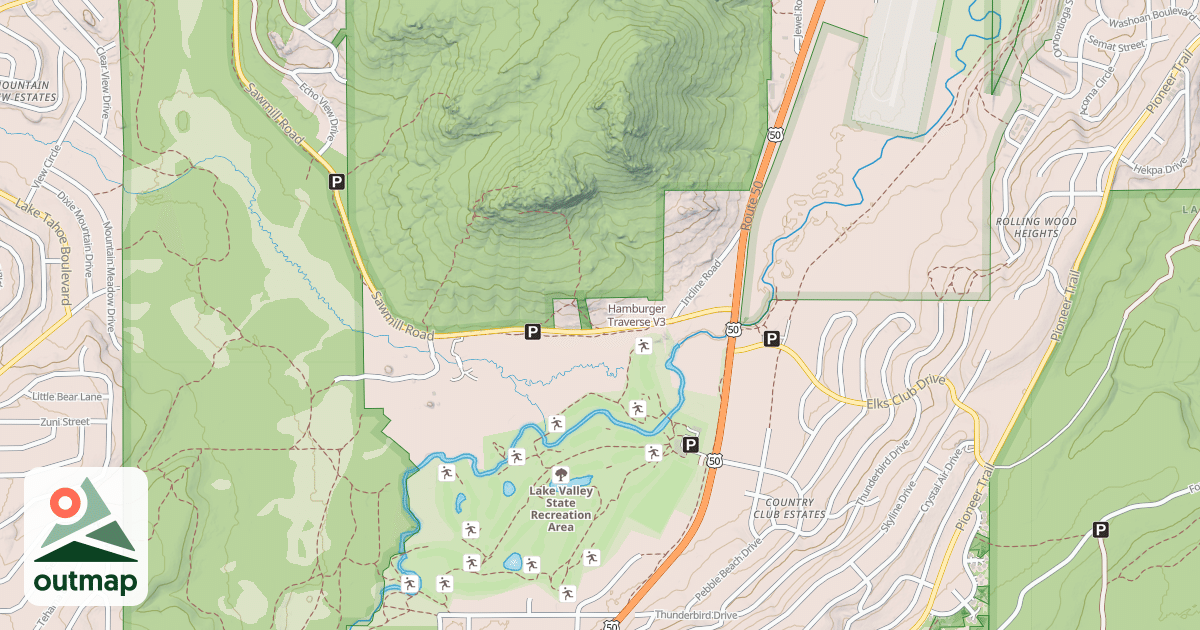 Map of Hamburger Traverse