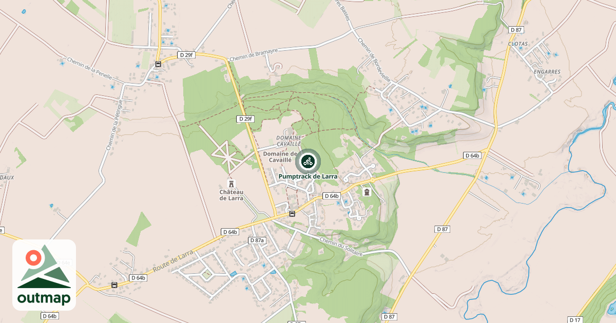 Map of Pumptrack de Larra