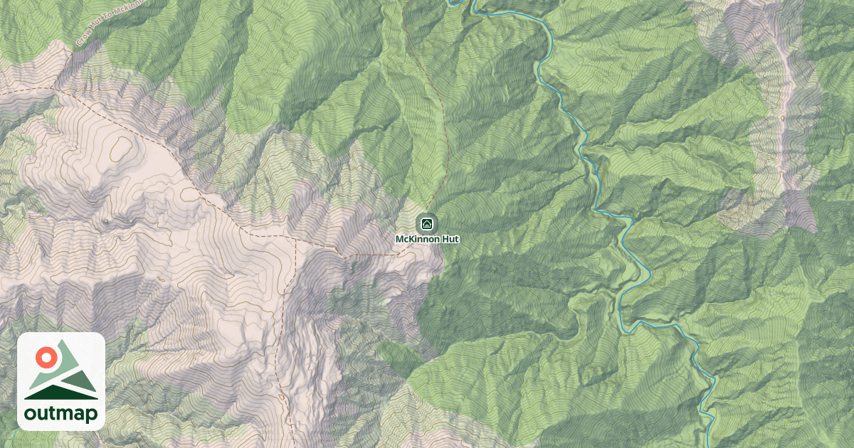Map of McKinnon Hut