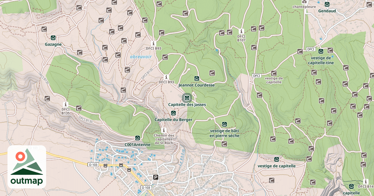 Map of Capitelle des Jasses