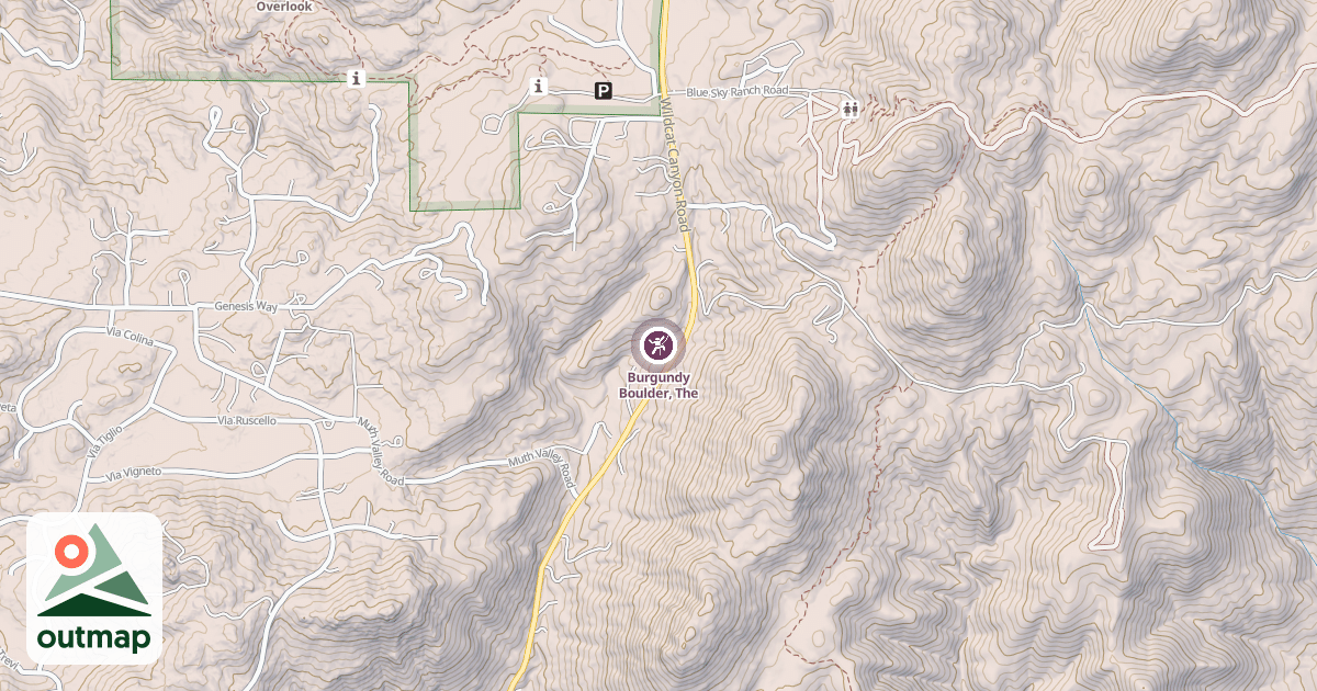 Map of Burgundy Boulder, The