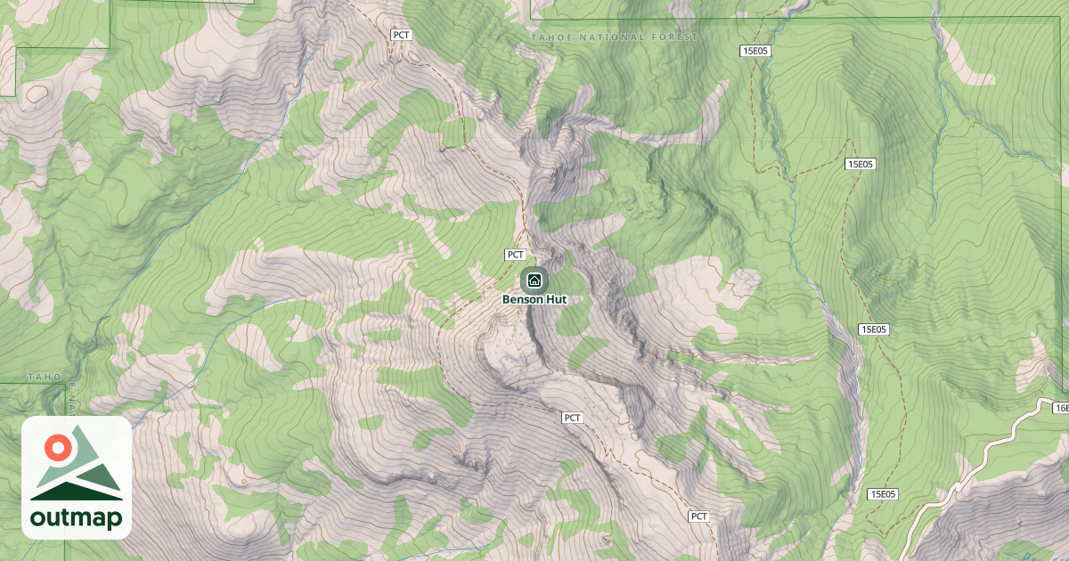 Map of Benson Hut