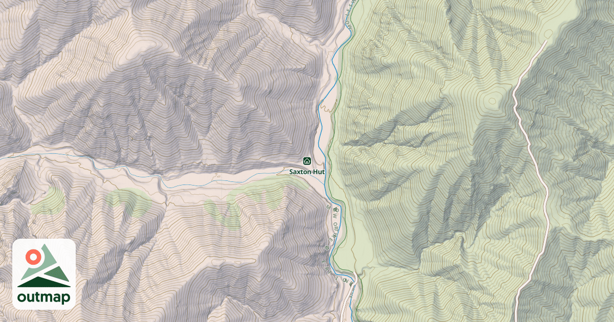 Map of Saxton Hut