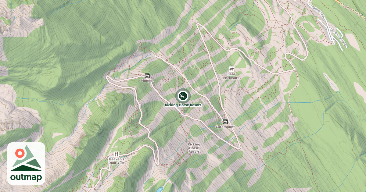 Map of Kicking Horse Resort