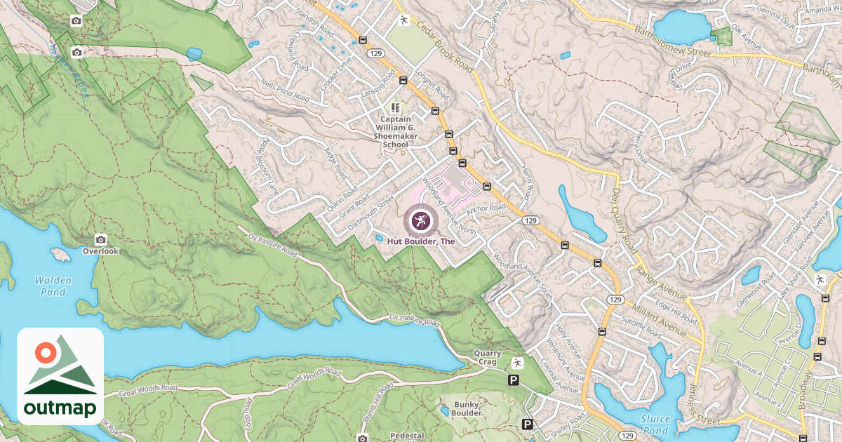 Map of Hut Boulder, The