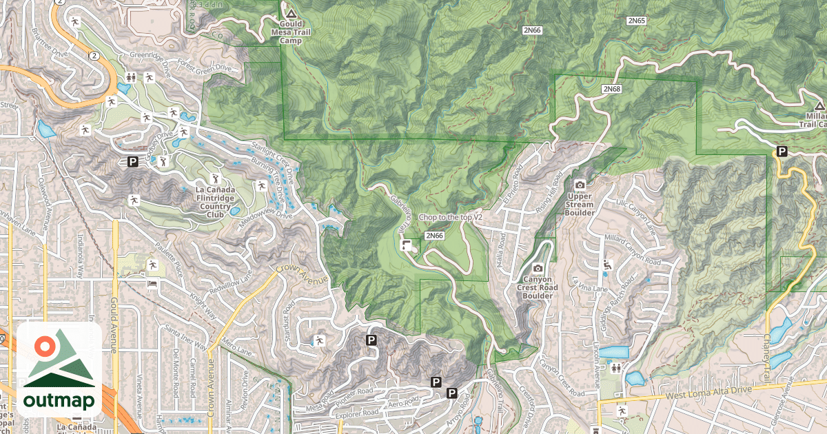 Map of Chop to the top