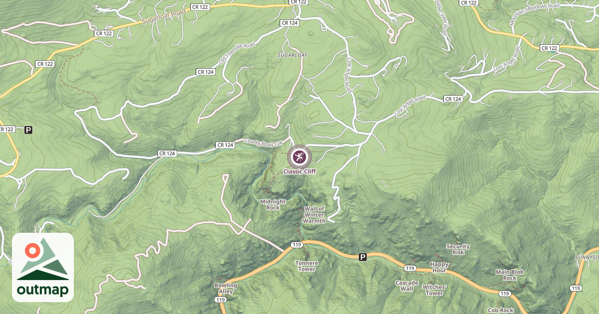Map of Classic Cliff