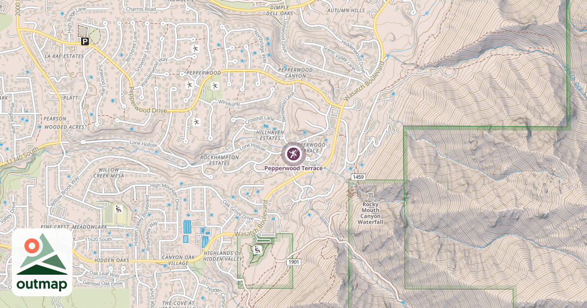 Map of Pepperwood Terrace