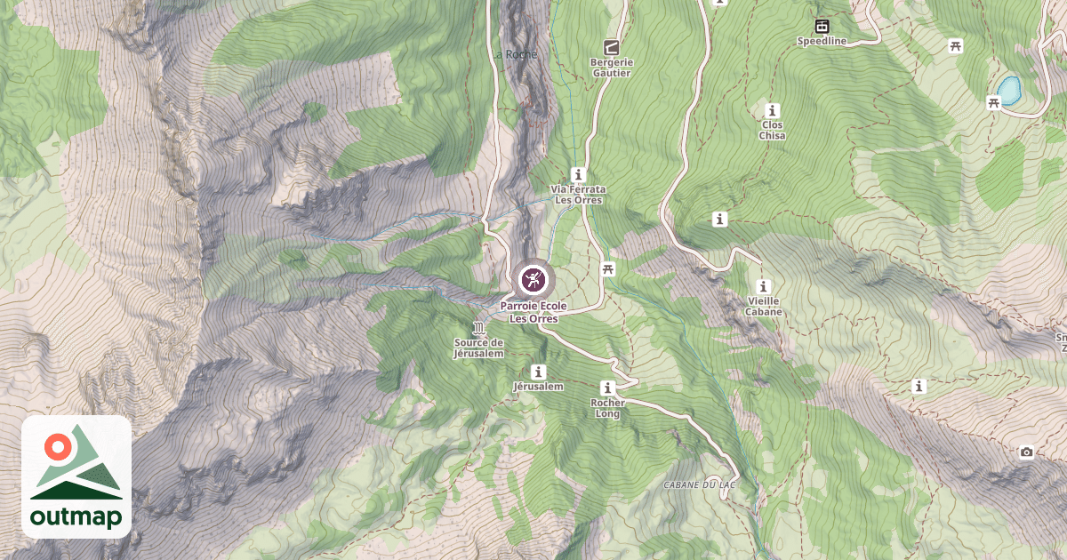 Map of Parroie Ecole Les Orres