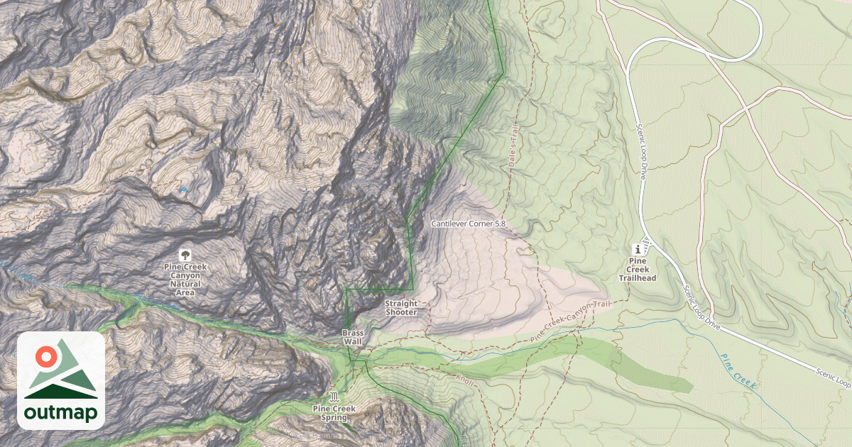 Map of Cantilever Corner