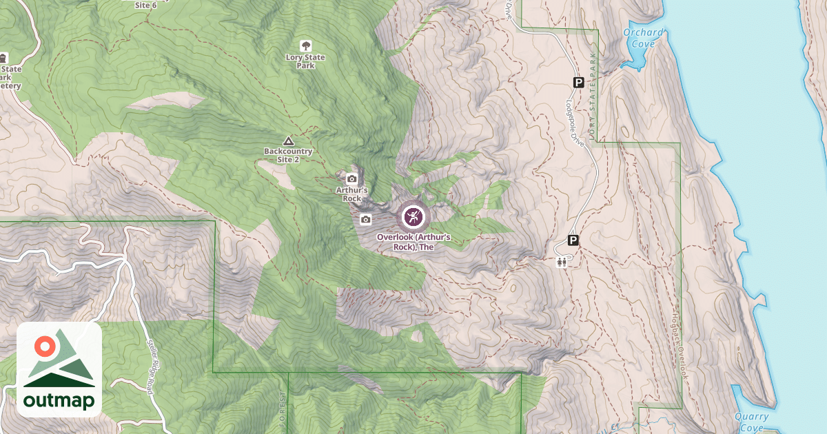 Map of Overlook (Arthur's Rock), The