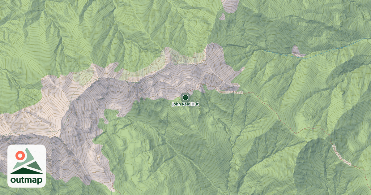 Map of John Reid Hut