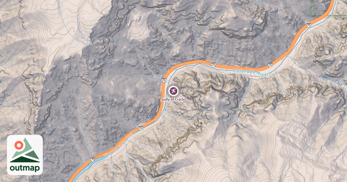 Map of Gully of Cracks