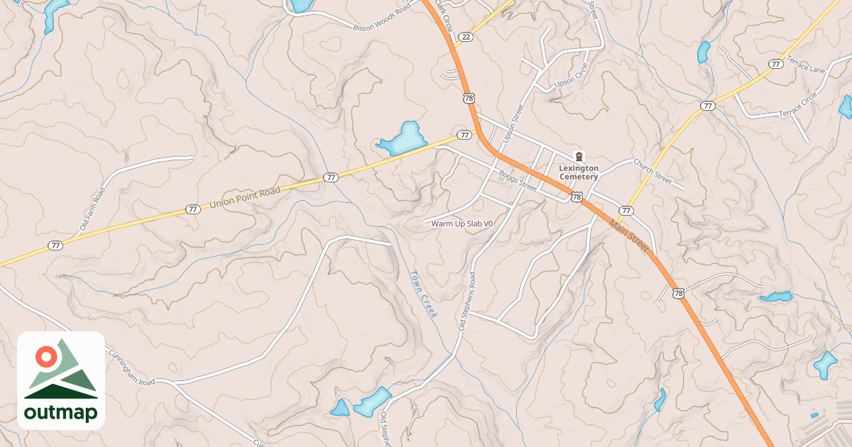 Map of Warm Up Slab