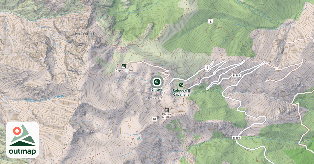 Map of Ghisoni