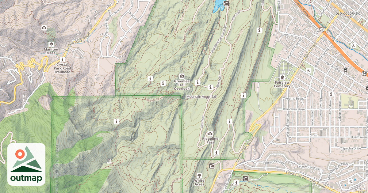Map of Mountain Angel