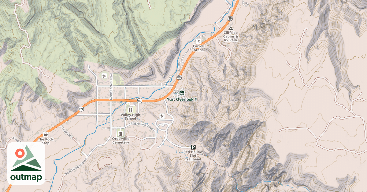 Map of Yurt Overlook #4