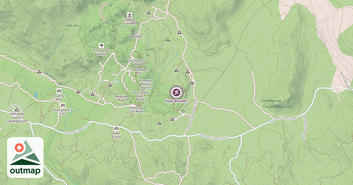Map of Hops Boulder