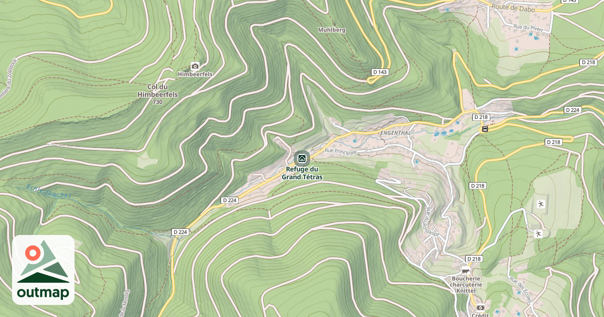 Map of Refuge du Grand Tétras