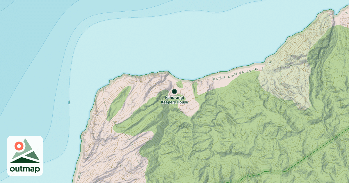 Map of Kahurangi Keepers House